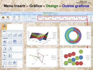 Silvana Lopes
Profª de Informática - ETEC

Menu Inserir – Gráfico – Design – Outros gráficos

 
