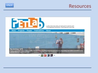 eTech
        Resources
 