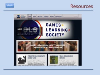 eTech
        Resources
 