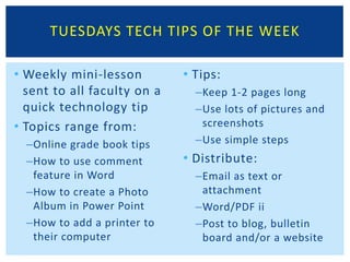 Lawrence School’s TechnologyGrades 7-12 at Upper School CampusTablet PC 1-1 program at high school gradesStudent/parent purchased at 9th gradeLaptop  1-1 program at middle school gradesSchool owned computersTeachers = tablet computers w/docks
