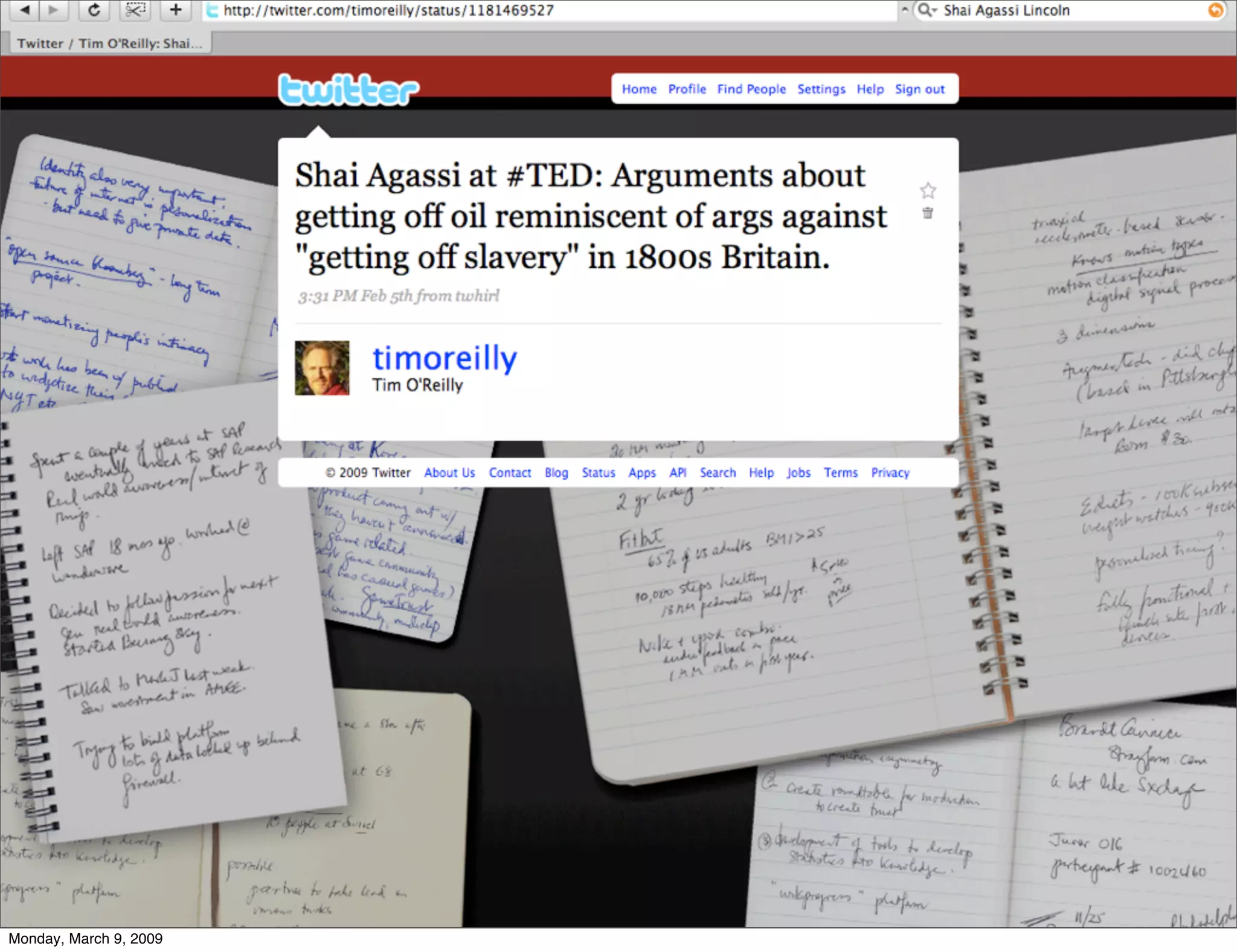 ETech 09 Keynote: Work on Stuff that Matters