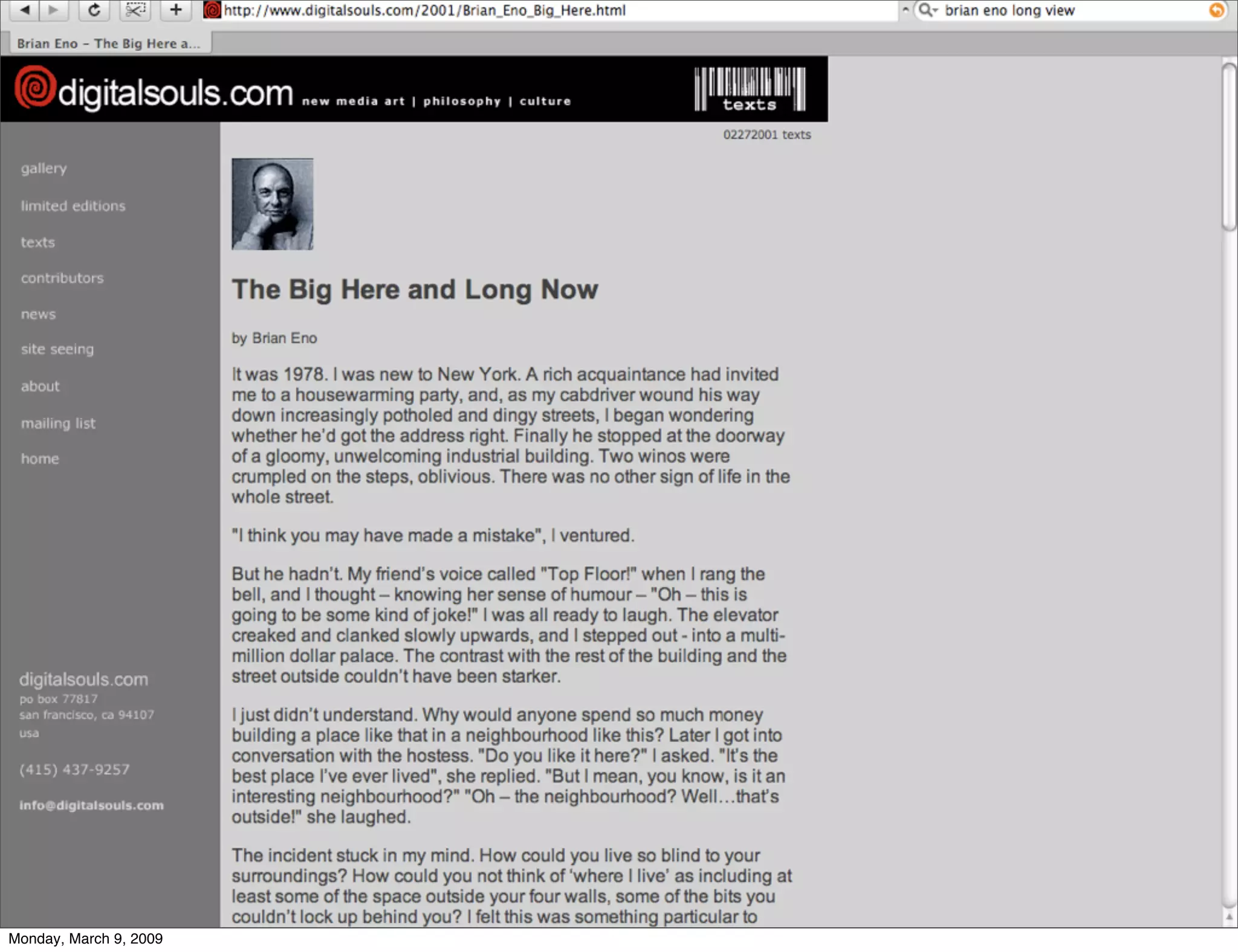 ETech 09 Keynote: Work on Stuff that Matters