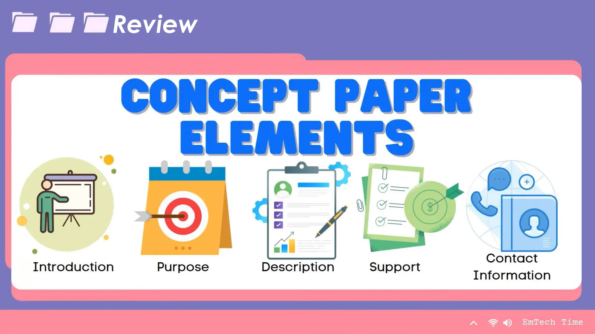Table
Category 1 Category 2 Category 3 Category 4
Item 1 4.5 2.3 1.7 5
Item 2 3.2 5.1 4.4 3
Item 3 2.1 1.7 2.5 2.8
Item 4 4.5 2.2 1.7 7
9/3/20XX Presentation Title 25
Review
 