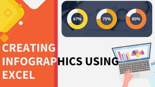 67% 75% 80%
CREATING
INFOGRAPHICS USING
EXCEL
 