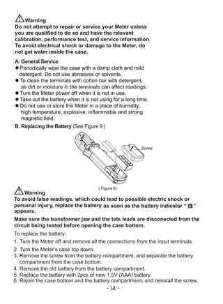 Edlund Resolution Rgs600 Battery Replacement Instructions.pdf Etekcity MSR-C600 Digital Multimeter User Manual | PDF