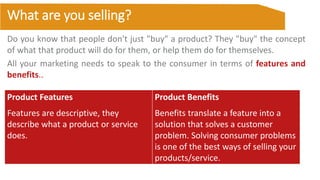 Do you know that people don't just "buy" a product? They "buy" the concept
of what that product will do for them, or help ...