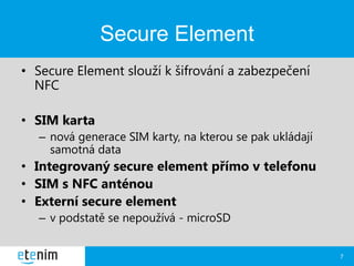 NFC - near field communication (od základů po případové studie) | PPTX