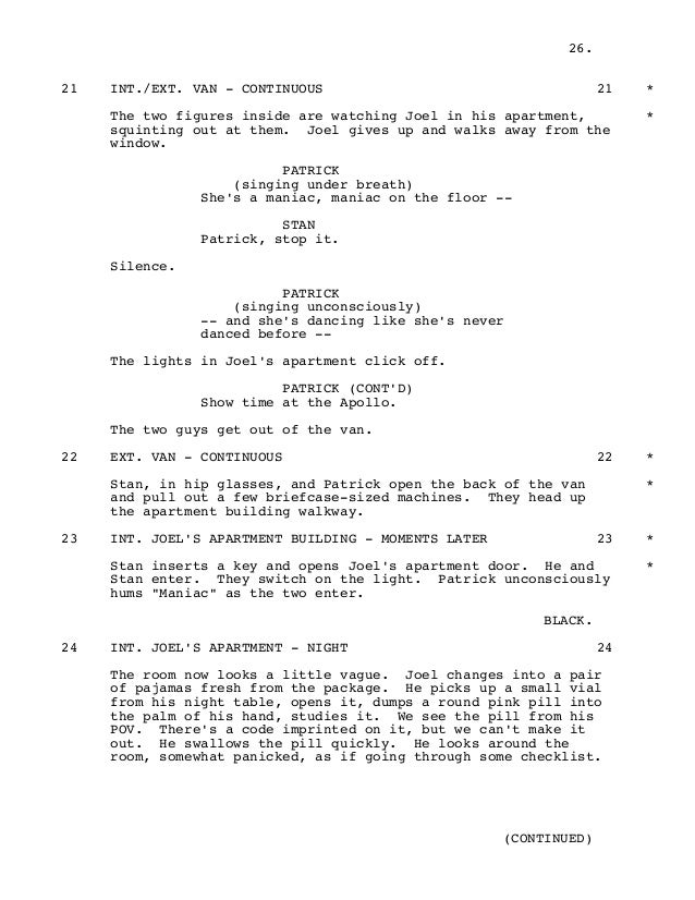 Eternal Sunshine Of The Spotless Mind Shooting