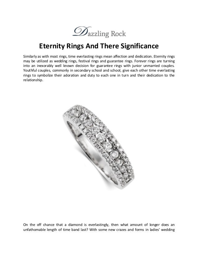 Eternity Rings And There Significance
