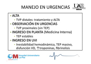 MANEJO EN URGENCIAS 
 