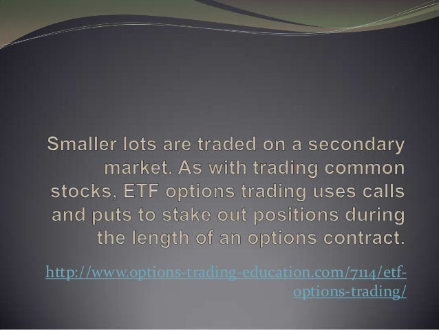 Day trading etf options