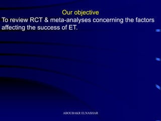 Factors affecting success of embryo transfer | PPSX
