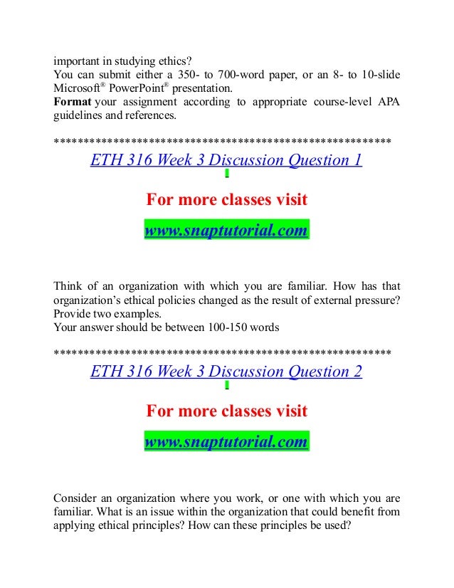 Eth 316 Effective Communication Snaptutorial Com