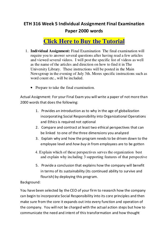 Essay on responsibility and authority