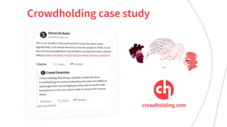 Crowdholding case study
 