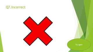 Q7.Incorrect
Try again
 