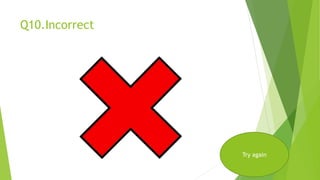 Q10.Incorrect
Try again
 