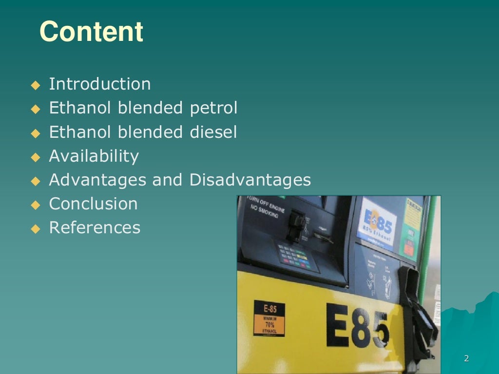 Ethanol Blended Petrol and Diesel