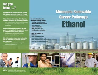 Ethanol Career Pathway