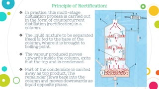 Rectifier Distillation Ethanol production | PPTX