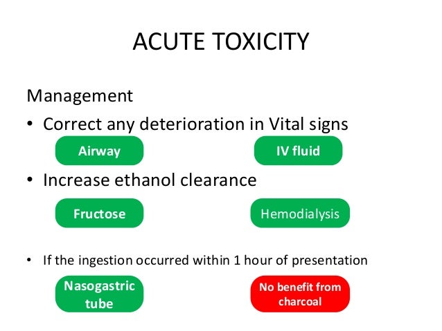 Alcohol toxicity