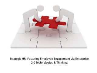 Strategic HR: Fostering Employee Engagement via Enterprise 2.0 Technologies & Thinking 