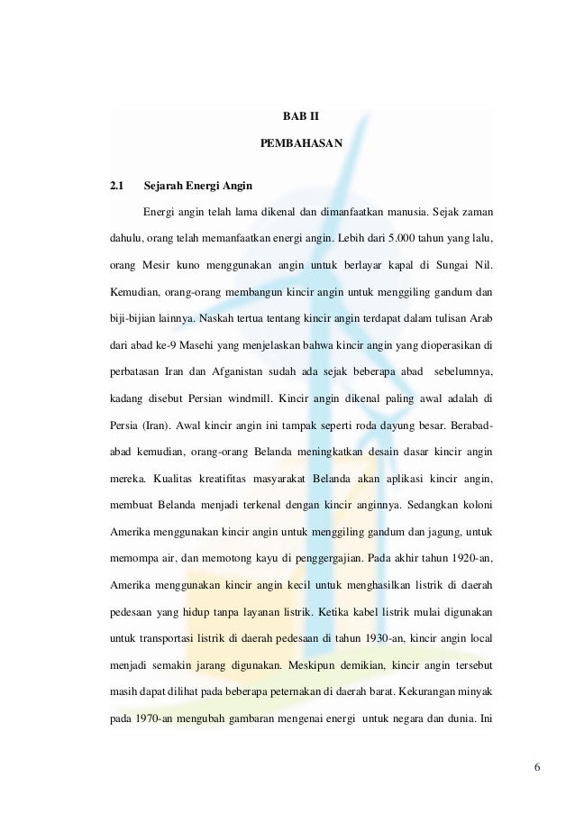 Angin Sebagai Sumber Energi Alternatif