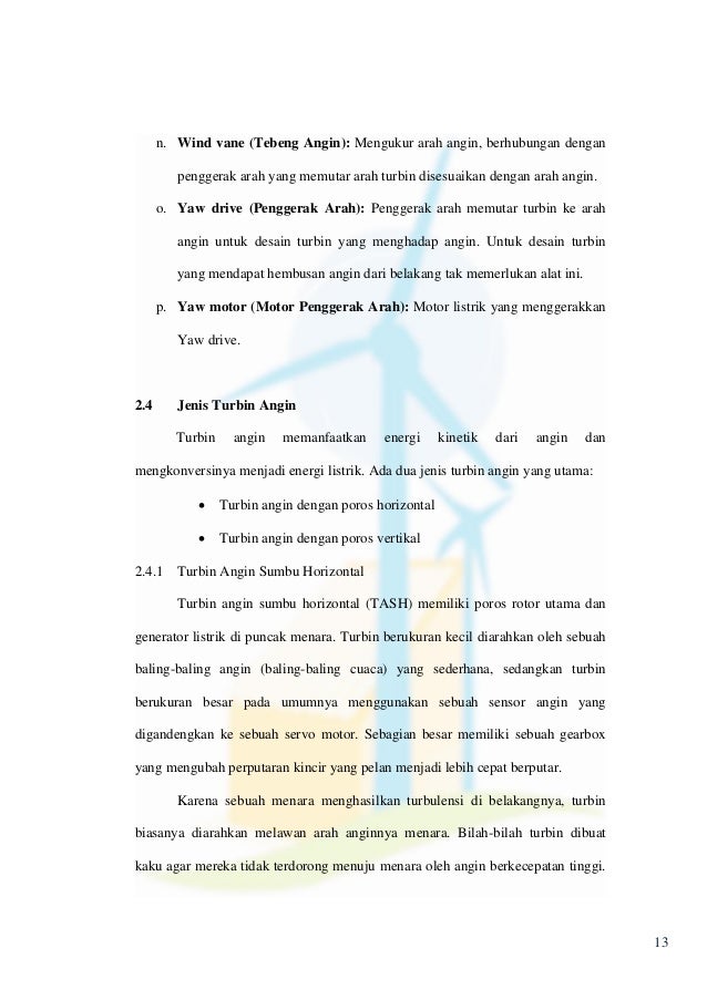 Angin Sebagai Sumber Energi Alternatif