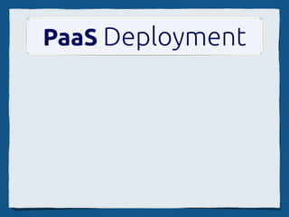 EtherCalc Edit Flow
      main.coﬀee            MULTI
 sc.coﬀee
                              GET snapshot
                Socket.io     LRANGE log
SocialCalc.js               EXEC
                Express
                Node.js
 db.coﬀee       EV/libuv     player.coﬀee
  redis.js       Zappa        SocialCalc.js



                            RPUSH log cmd
  Redis
(optional)
 