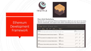 Ethereum Development Tools | PPTX