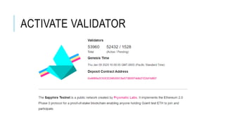 ACTIVATE VALIDATOR
 
