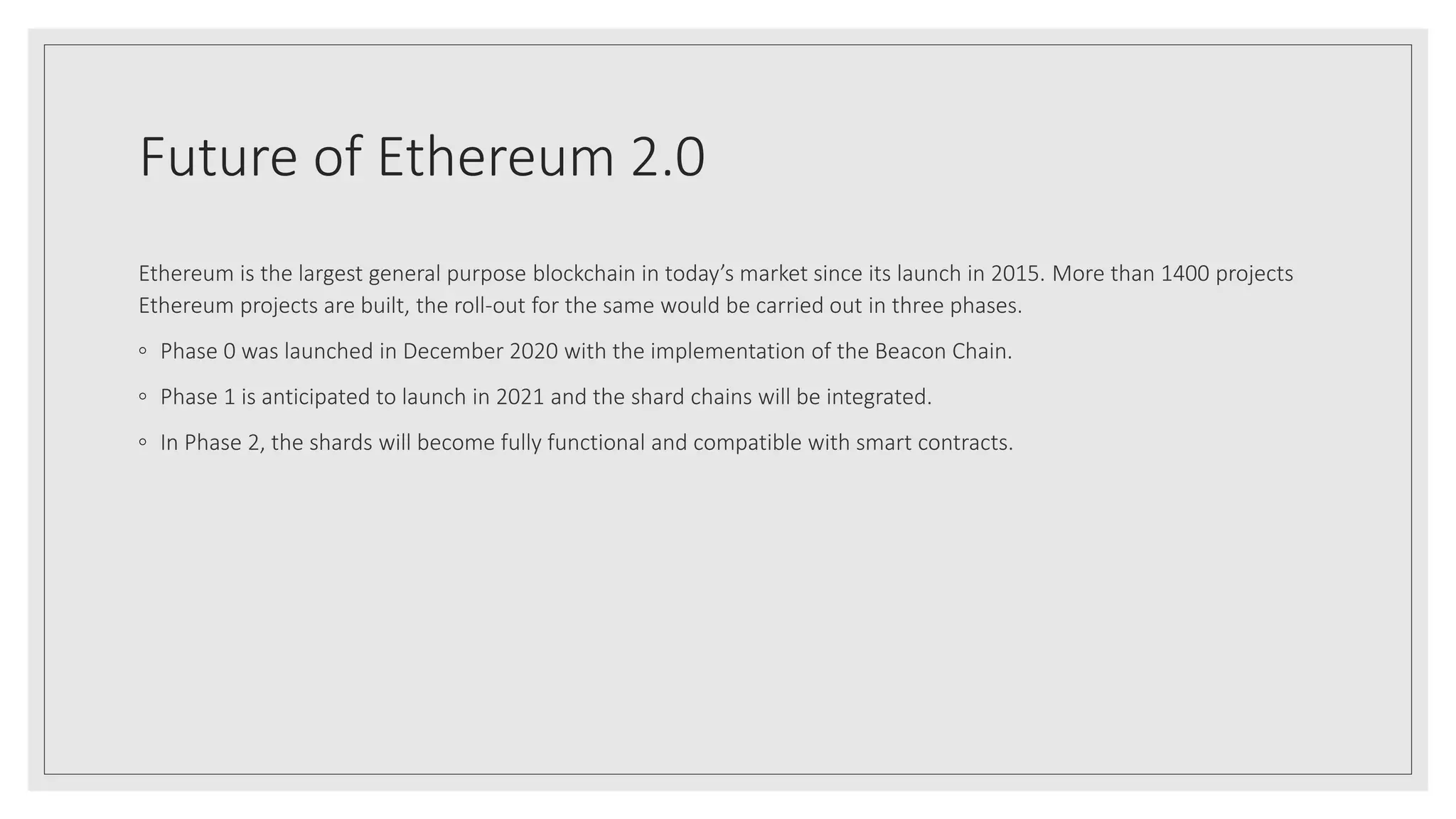 What is Ethereum 2.0 | PPTX