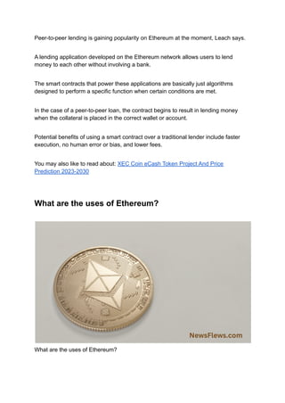 Ethereum (ETH) Coin What Is It And How Does It Work.pdf | Computing ...