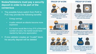 43
Nodes/Validators must pay a security
deposit in order to be part of the
consensus
▪ The possible future switch from PoW...