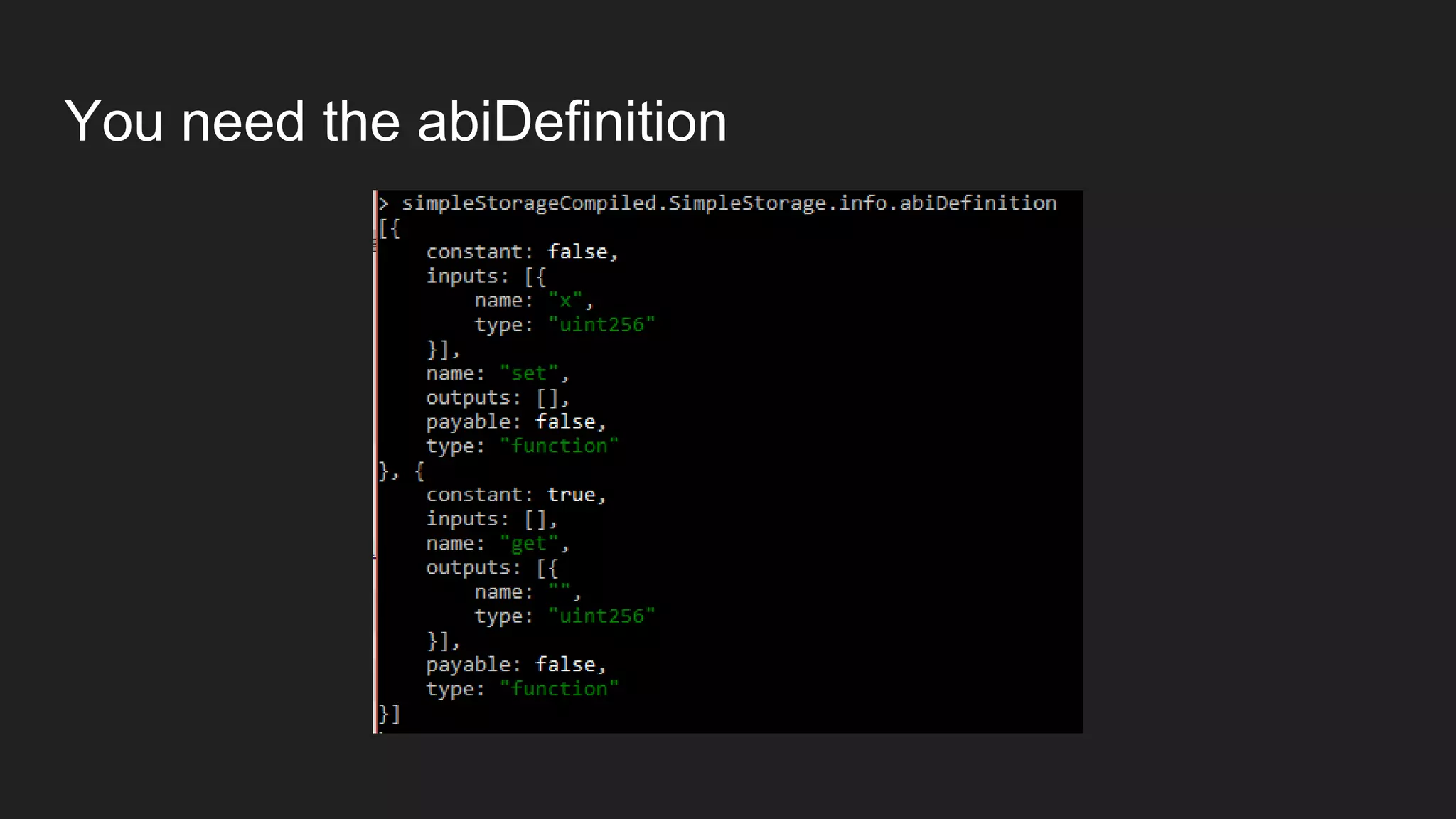 You need the abiDefinition
 