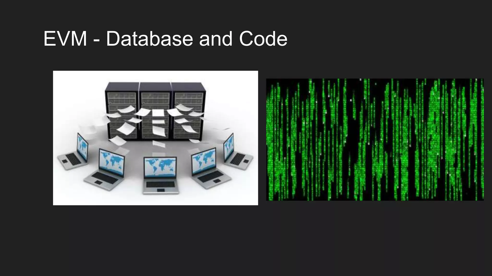 EVM - Database and Code
 