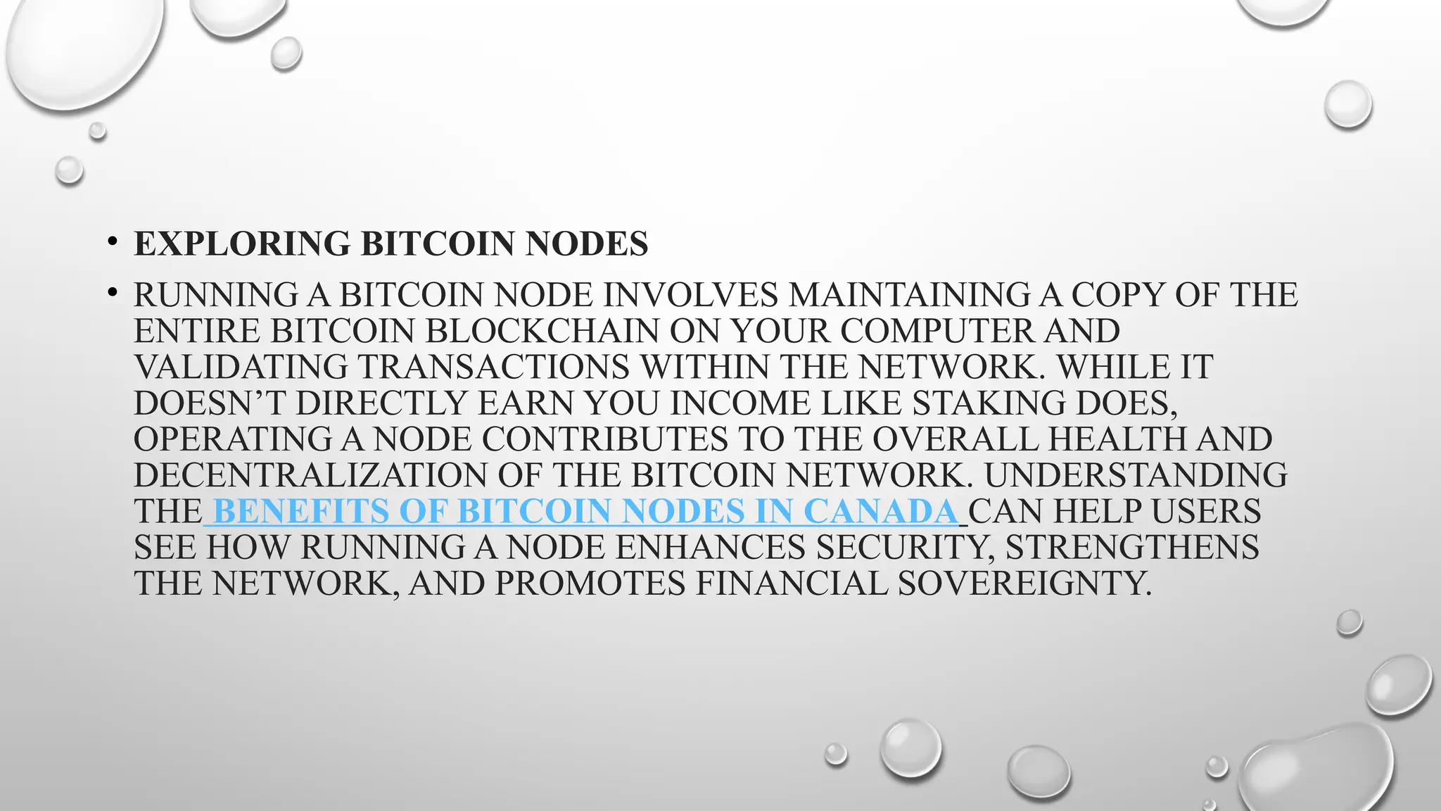 Ethereum Staking vs. Bitcoin Nodes: Which One Is Right for You in Canada? |  PPTX