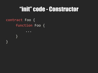 LLL Sugar
@EXPR -> (mload EXPR)
[ EXPR1 ] EXPR2 -> (mstore EXPR1 EXPR2)
@@EXPR -> (sload EXPR)
[[ EXPR1 ]] EXPR2 -> (sstore EXPR1 EXPR2)
$N -> (calldataload N)
{ EXPR1 EXPR2 ... } -> (seq EXPR1 EXPR2 ...)
 