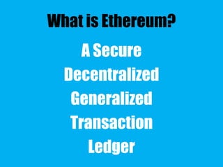 SMART CONTRACTS – DOWN TO EARTH
 