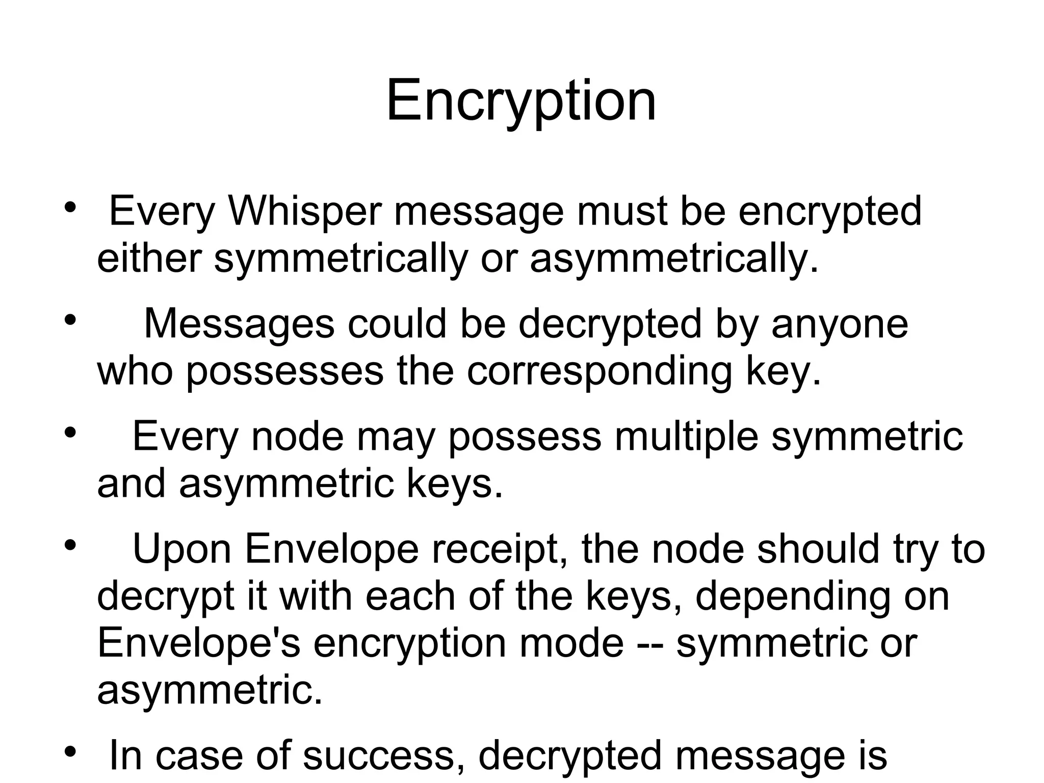 Ethereum whisper | PPT