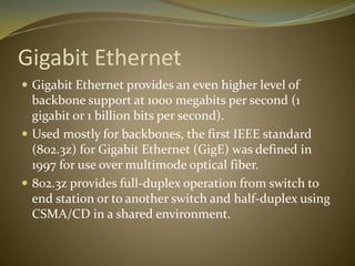 Ethernet - LAN | PPTX