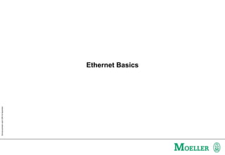 SchutzvermerknachDIN34beachten
Ethernet Basics
 