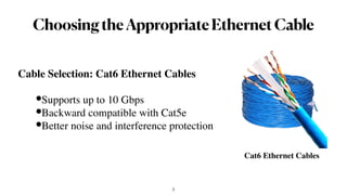 Ethernet Cabling and LAN Design for a Computer Lab | PDF