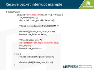 Linux Packet Rx Linux Ethernet device driver | PPTX