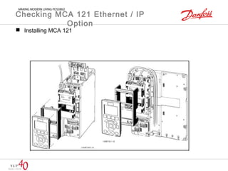 Checking MCA 121 Ethernet / IP 
Option 
 Installing MCA 121 
 