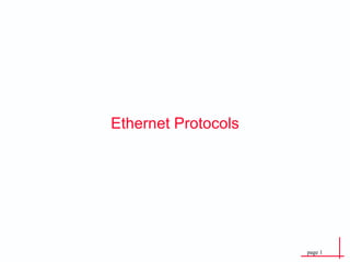 Ethernet Protocols 