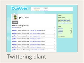Twittering plant
 