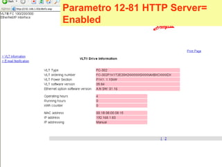 Parametro 12-81 HTTP Server= 
Enabled 
 
