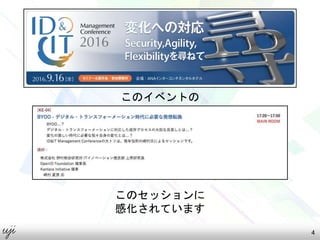 4
このイベントの
このセッションに
感化されています
 