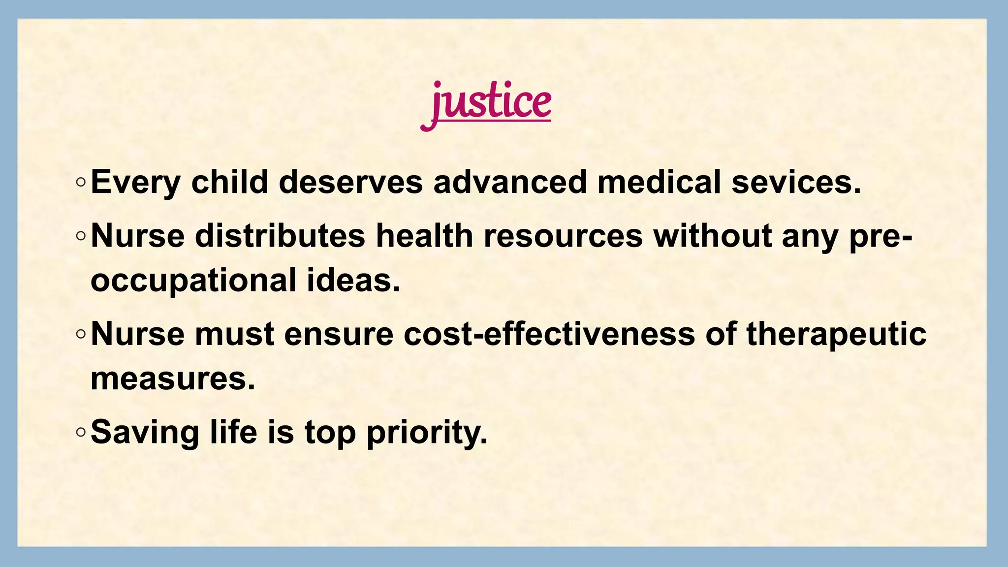 Ethical and cultural issues in Pediatric Nursing | PPTX
